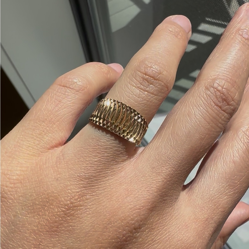 10k etched band size 5